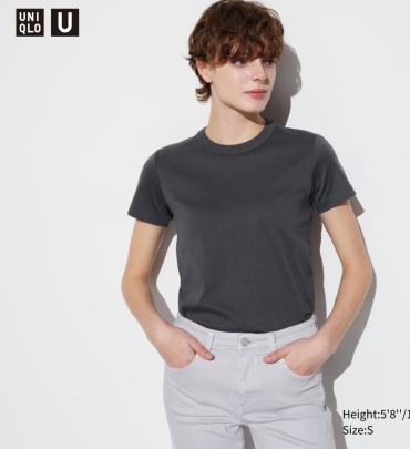 Футболка Uniqlo серый