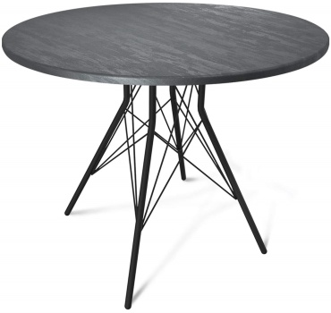Обеденный стол ТЭТАХОУМ TT80/TU2-1, 90х90x75 см, МДФ, черный