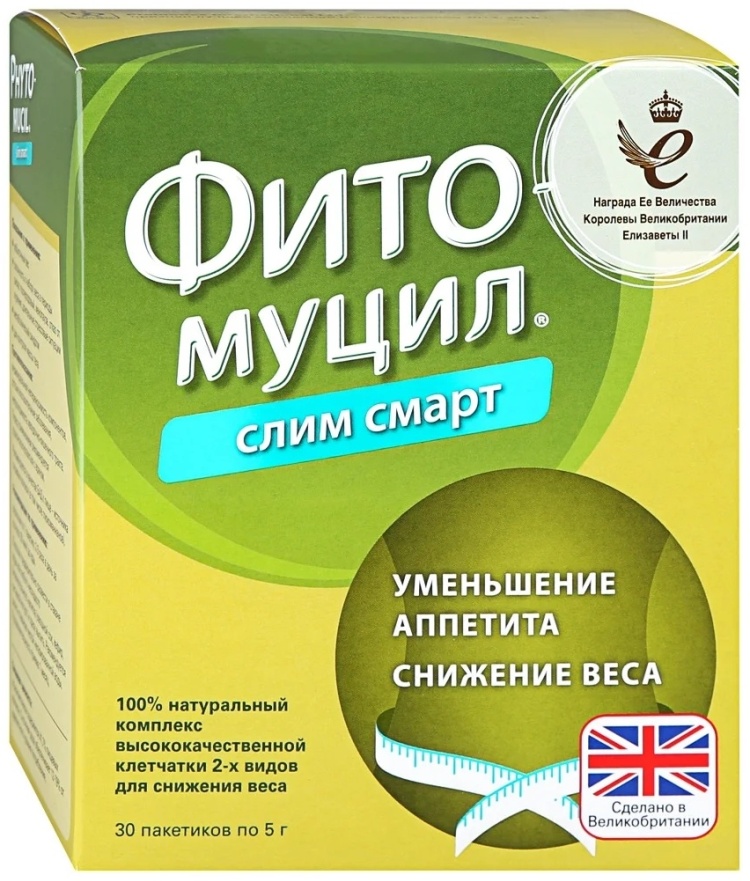 ФИТОМУЦИЛ СЛИМ СМАРТ 5г N30 пор д/р-ра д/внут прим
