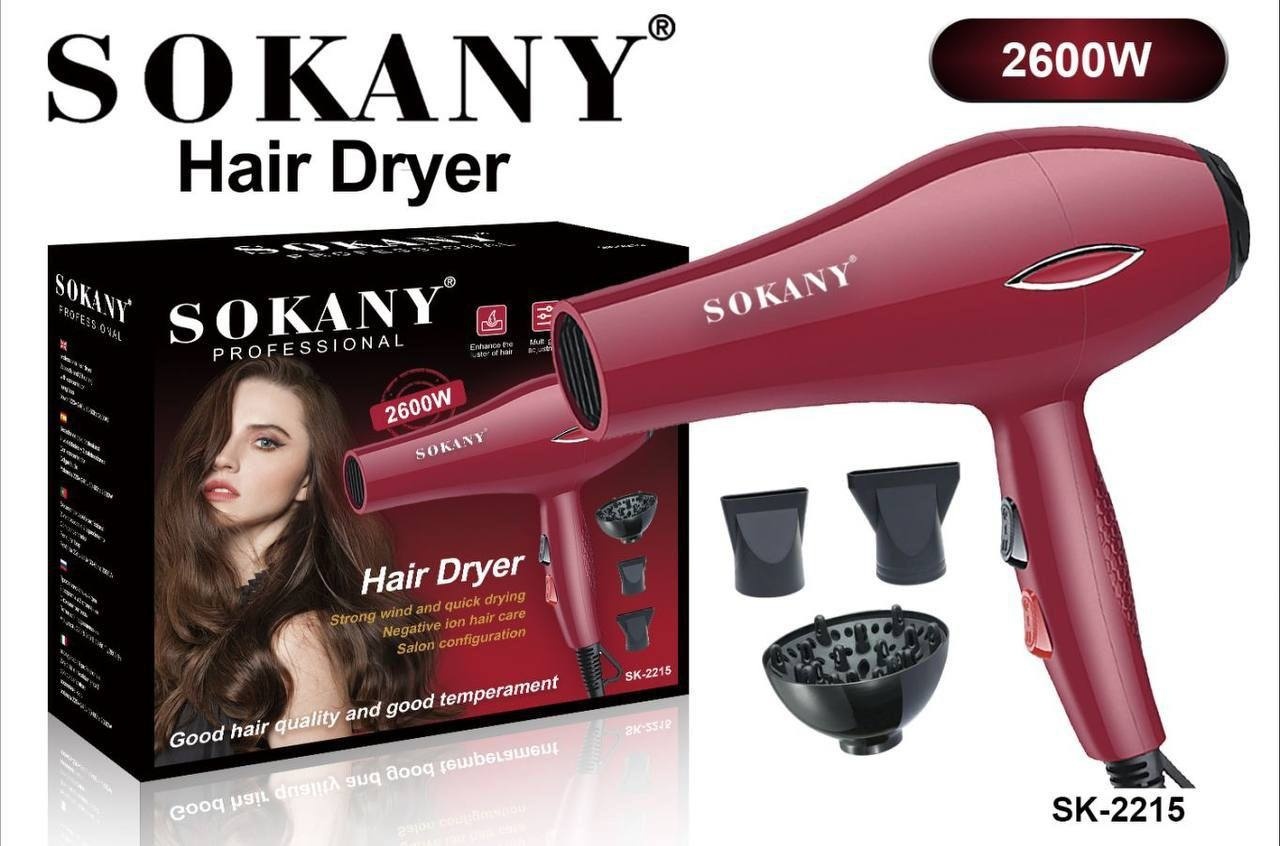 SOKANY SK-2215 фен красный
