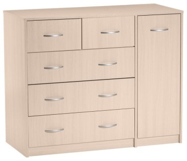 Комод Клик Мебель 122005611, 110x48x90 см, мультиколор