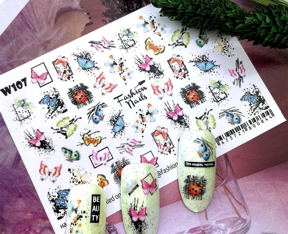 Fashion Nails слайдеры White 107