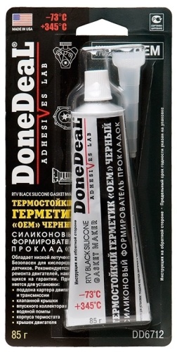 DoneDeal герметик DD6712 85 мл черный