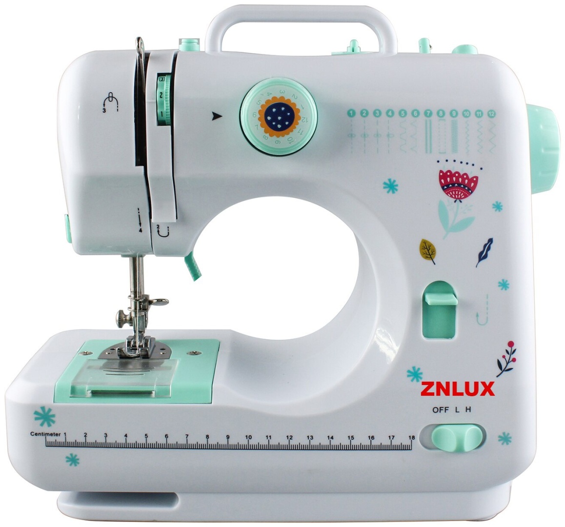 Швейная машина ZNLUX FHSM-505G белый, зеленый