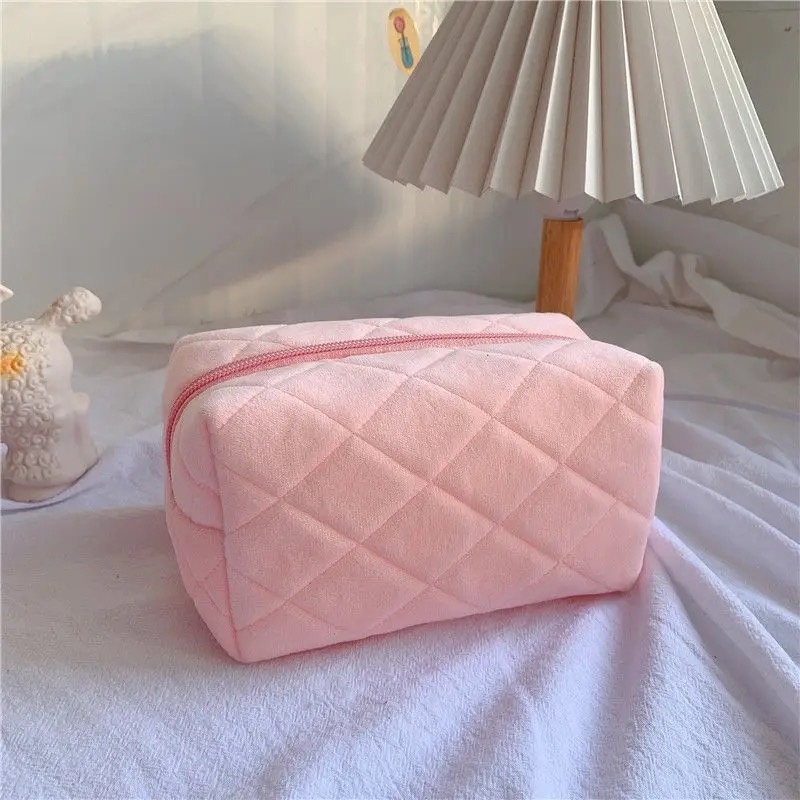 Косметичка хлопок розовый 13X22 см