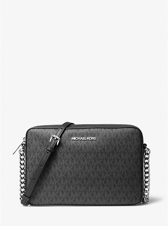 Сумка кросс-боди Michael Kors натуральная кожа, канвас черный