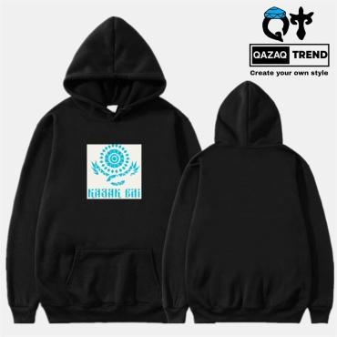 Толстовка QAZAQ TREND Термоперенос черный