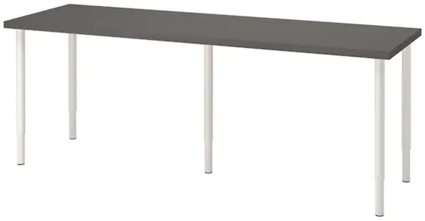 Lagkapten лагкаптен adils адильс письменный стол под беленый дуб белый 120x60 см
