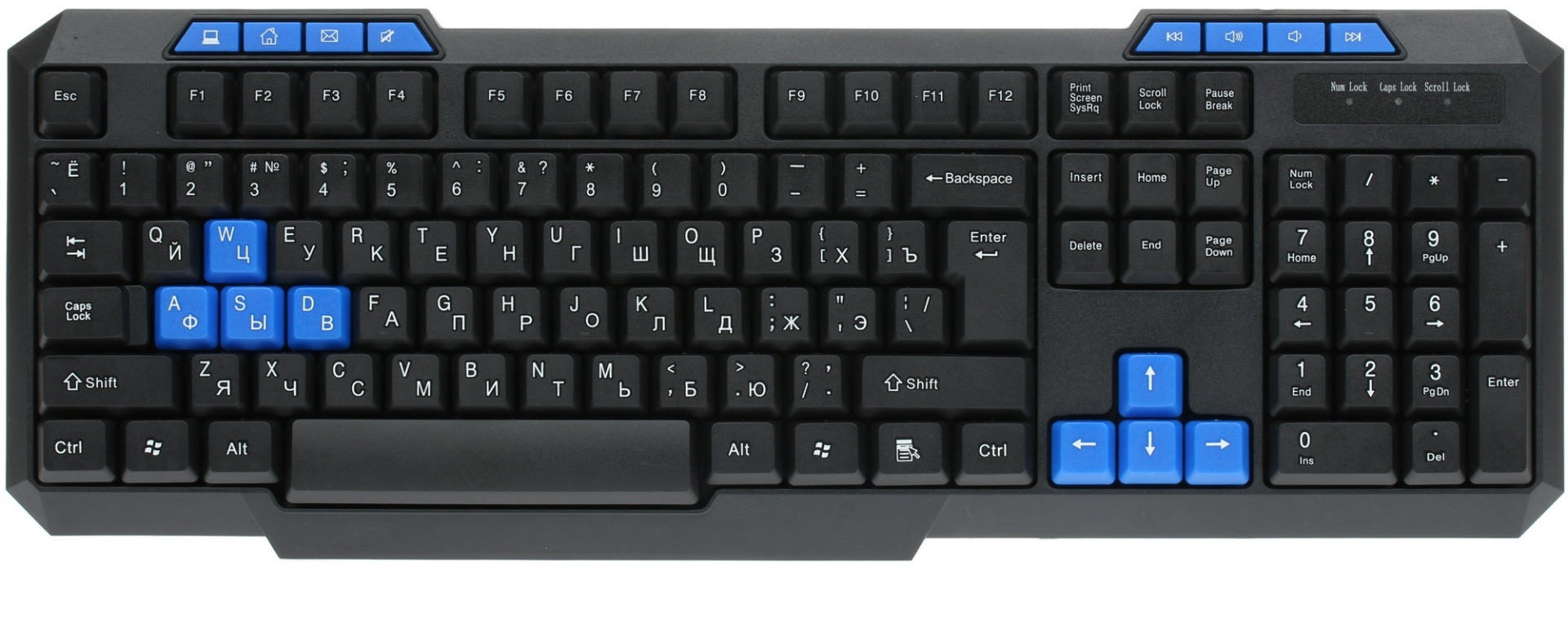 Клавиатура Aceline K-505BU черный
