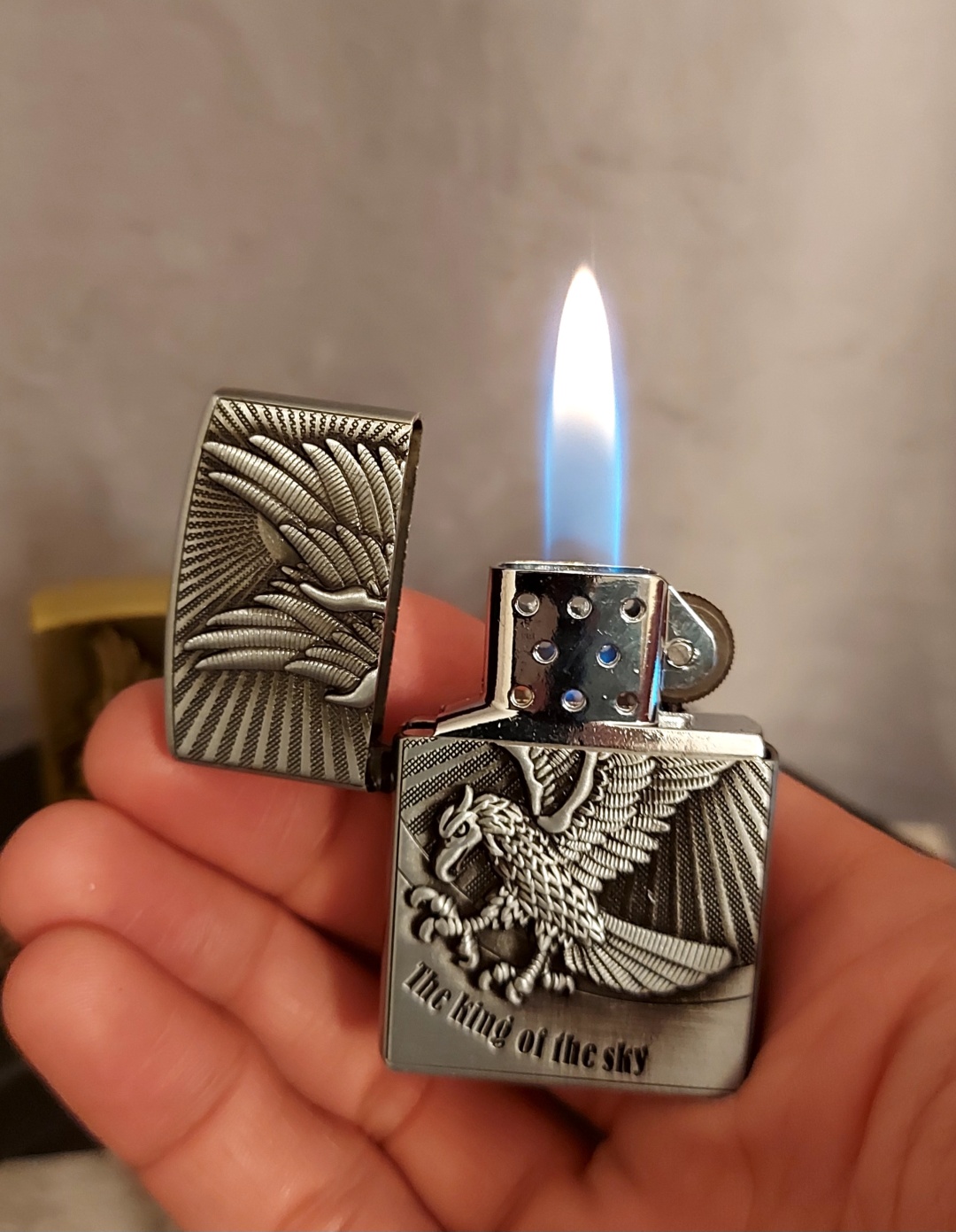 Газовая зажигалка 091089Sl, металлический сплав