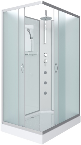 Душевая кабина Niagara NG-43085-14QBKTG, 215х100 см, низкий поддон