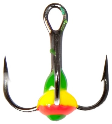 Крючок для рыбалки Lucky John LJ99120-11 тройной желтый 1 шт