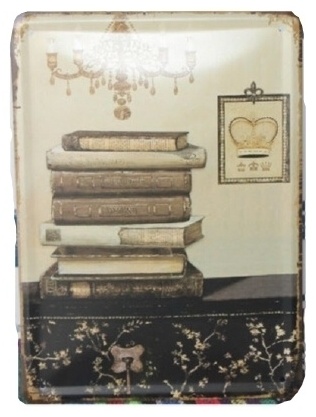 Retrofun металлическая Books 15x21 см