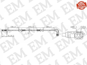 SAT датчик ABS ST-31-0063