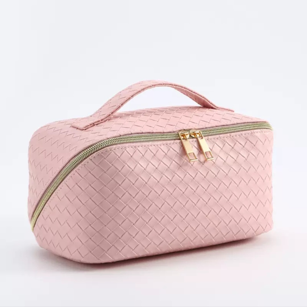 Косметичка искусственная кожа розовый 12X23 см
