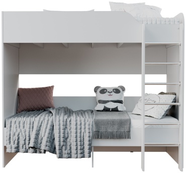 Двухъярусная кровать Мебель Азии Вирджиния, 90x200 см, белый