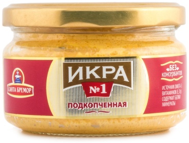 Икорная закуска Санта бремор икра подкопченая 180 г