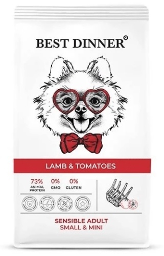 BEST DINNER Sensible Adult Mini Ягненок с томатами для взрослых мелких пород 10 кг