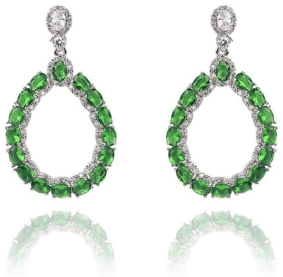 Серьги LoLo Crystals бижутерный сплав, цирконий