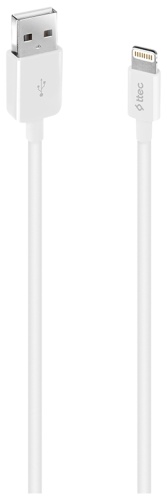 Кабель TTEC USB Type-A (M), Lightning (M), 1.2 м, 2DKM01B белый