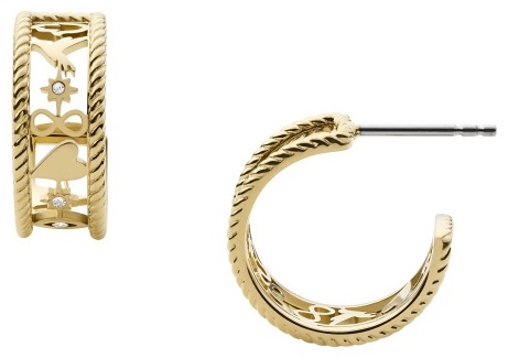 Серьги FOSSIL нержавеющая сталь, без вставок
