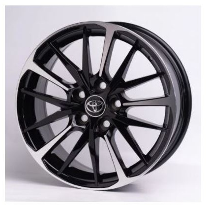 Kipardo TY547 7x17/5x114.3 D60.1 ET45 черный, серебристый