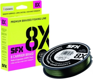Леска Sufix плетеная SFX8B128GR150Y 0.128 мм зеленый
