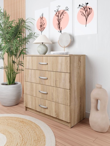 Комод Классика, 70x33x72 см, коричневый