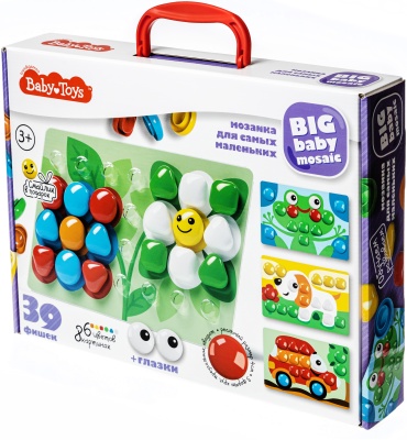 Мозаика Baby Toys Цветок гвоздики 39 шт