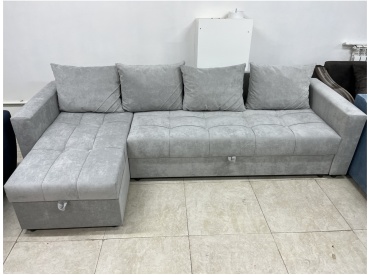 Диван Modern, 285х70 см, обивка ткань, серый