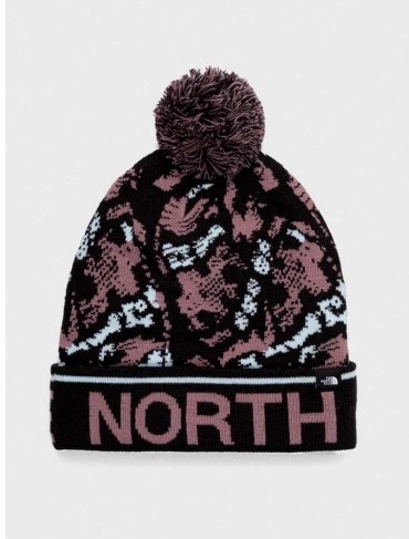 Шапка The North Face размер универсальный, коричневый, мультиколор