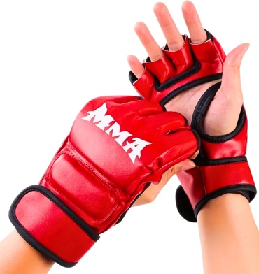 MMA Перчатки для единоборств MMA красные красный M