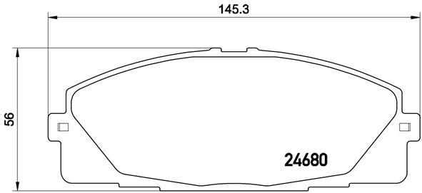 Колодки AKIKA передние AP50 4 шт