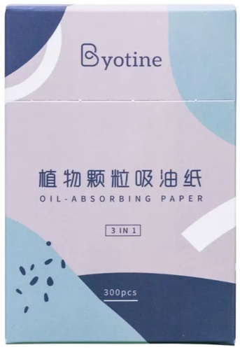 Byotine Oil Absorbing Paper салфетки матирующие бумажные 300 шт