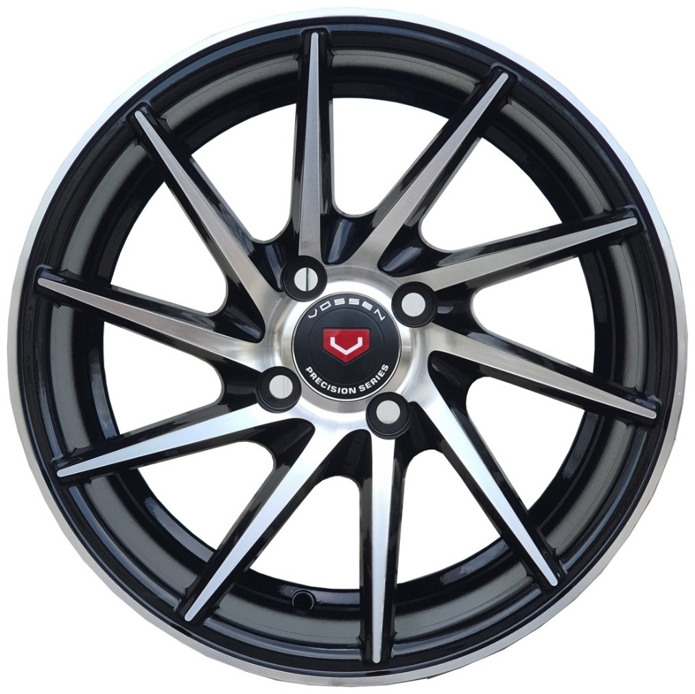 Vossen 2122 6x14/4x100 D67.1 ET35 черный, серебристый