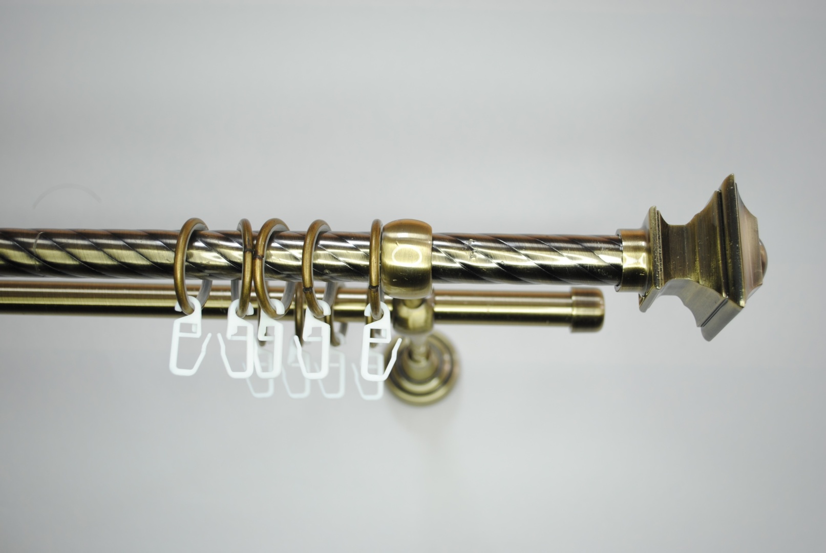 Карниз DSA-decor круглый двухрядный бронзовый 300 см