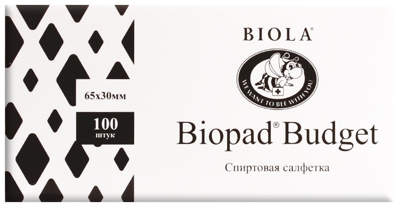 Влажные салфетки Biola Спиртовые салфетки 100 шт