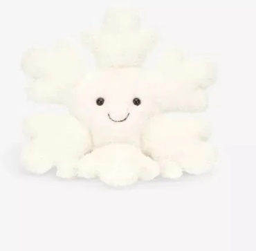 Мягкая игрушка JELLYCAT Snowflake Little, высота 18 см, белый