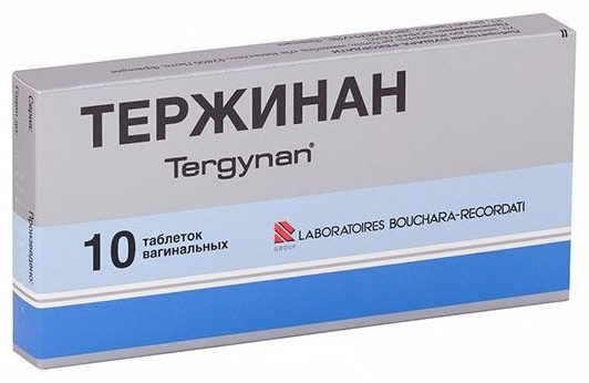 Тержинан таблетки вагинальные 200 мг 10 шт