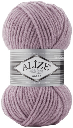 Моток Alize Superlana Maxi 505 пепельный сиреневый 100 м 100 г