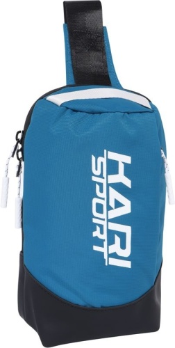 Сумка Kari текстиль, искусственная кожа голубой 3 л