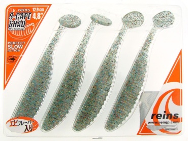 Силикон Reins S-Cape Shad 4.8" 152 Super Glow All Stars