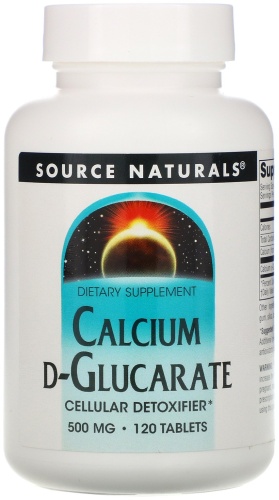 Source Naturals БАД Calcium D-Glucarate 120 таблеток
