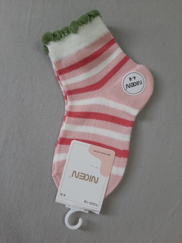Носки NICEN 779132172 1 пара белый, розовый, малиновый 27-29