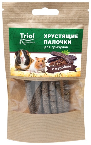 Triol Standard Хрустящие палочки с кэробом для грызунов 30 г