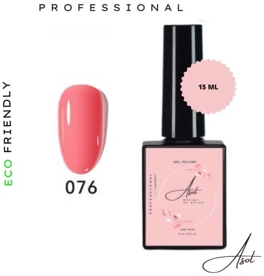 Asol гель-лак Classic 076 глянцевое 15 мл