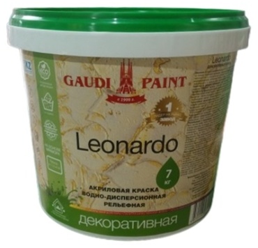 Gaudi Paint Leonardo акриловая основа, тон белый 7 кг
