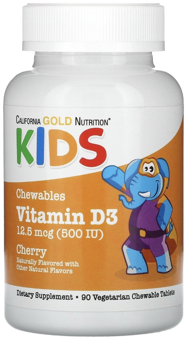 Купить California Gold Nutrition жевательный витамин D3 для детей ...