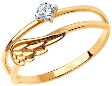 LUXOR JEWELRY LUXOR 018764_17_1.56 размер 17 вес 1.56 г золото, фианит