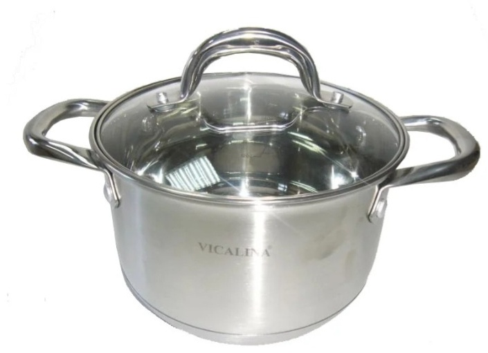 Кастрюля 3 л, Vicalina VL-3465 сталь
